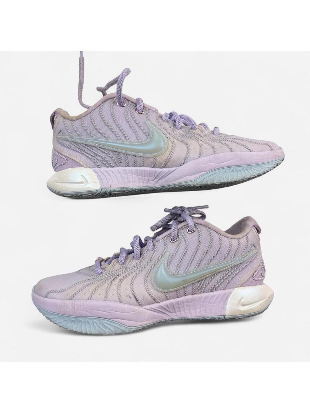 Nike LeBron 21 Purple Lavender Basketball Sneakers Serenity in Purple